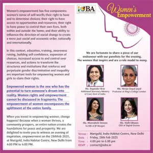 Women's Empowerment – An Evening of Inspiration and Empowerment